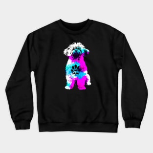 Bichon Habanero Ringo Stencil Artwork Crewneck Sweatshirt